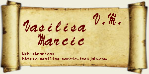 Vasilisa Marčić vizit kartica